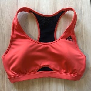 Pink Adidas Climalite Sports Bra